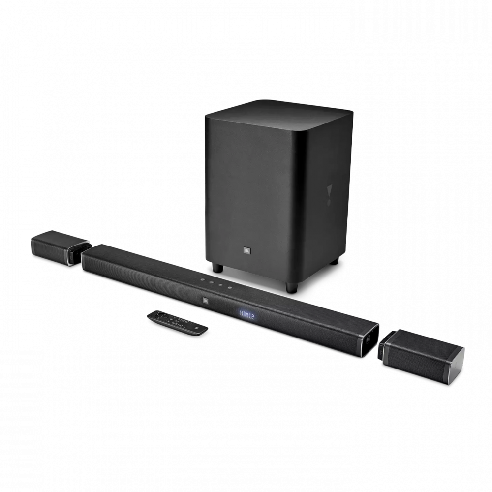 مسرح منزلي جي بي ال 5.1 بار صوت محيطي لاسلكي بقوة 510 واط - أسود